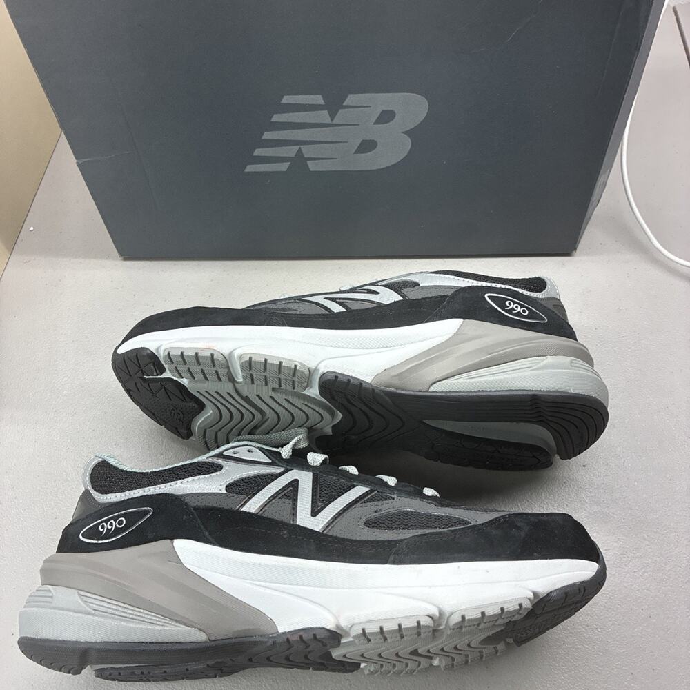 New Balance 990 V6 Black White GC990BK6 GS Size 7Y New Classic Casual With Box